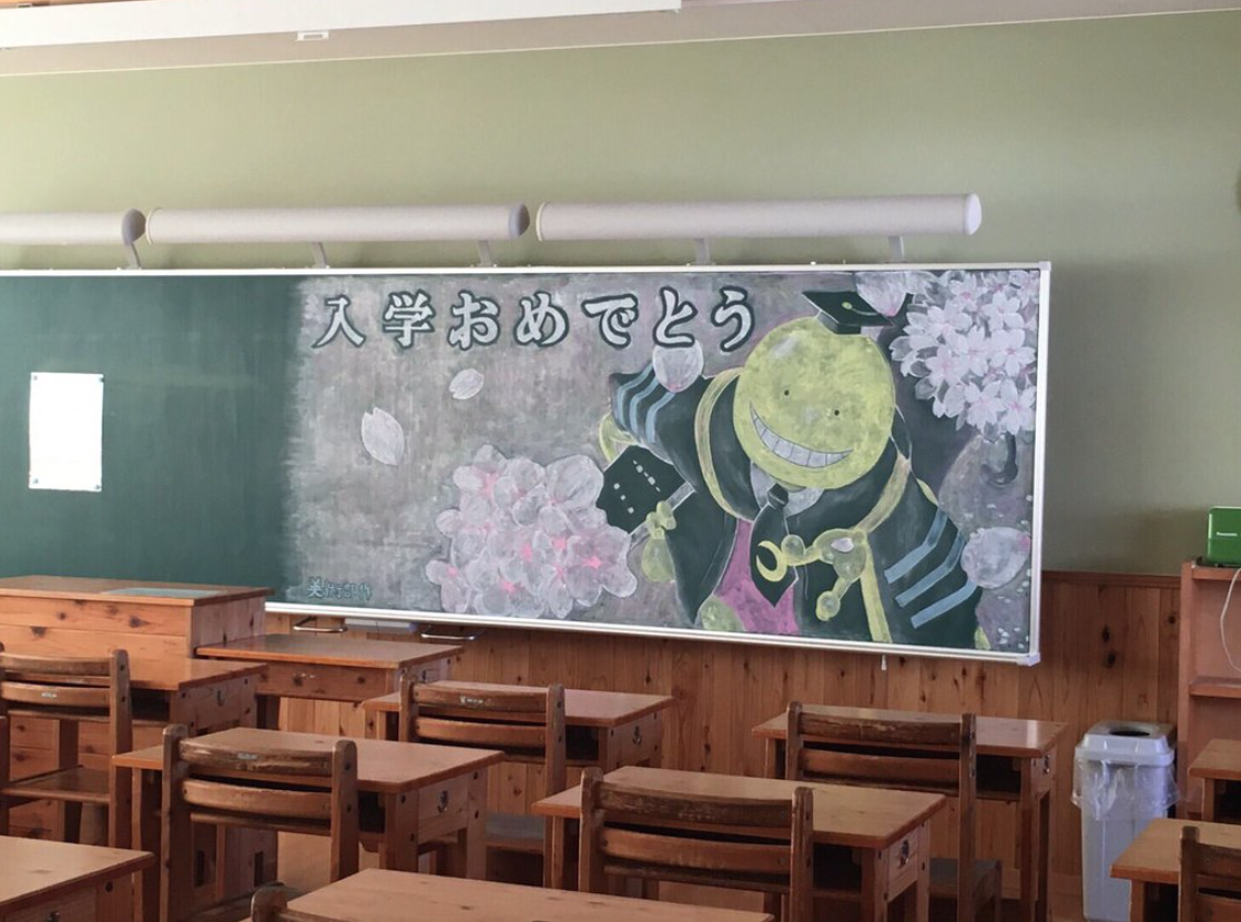 Школьная доска аниме